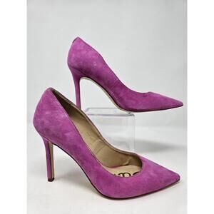 Sam Edelman Dea Pink Suede‎ Pumps Heels Women 7m Size
